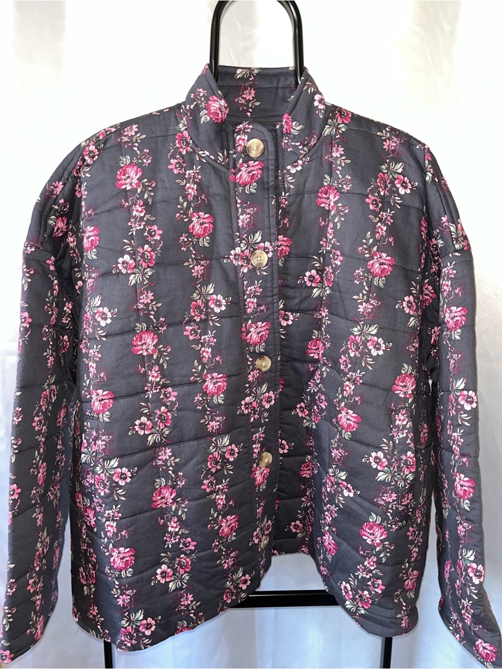 Arizona Jean Co Juniors Floral Button Down Jacket